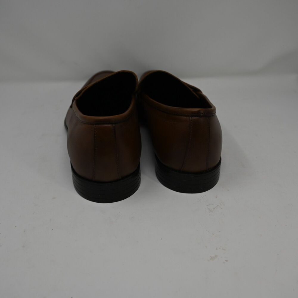 Aston Grey Hastings Whiskey Leather Penny Loafers Men’s Size 13 - Picture 4 of 8